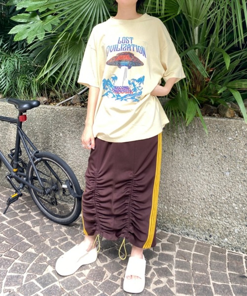 RODEO CROWNS WIDE BOWL（ロデオクラウンズワイドボウル）の「LC SPEACE Tシャツ（Tシャツ/カットソー・レディース・ライトベージュ/カーキ/ブラック・FREE）」の18枚目の写真