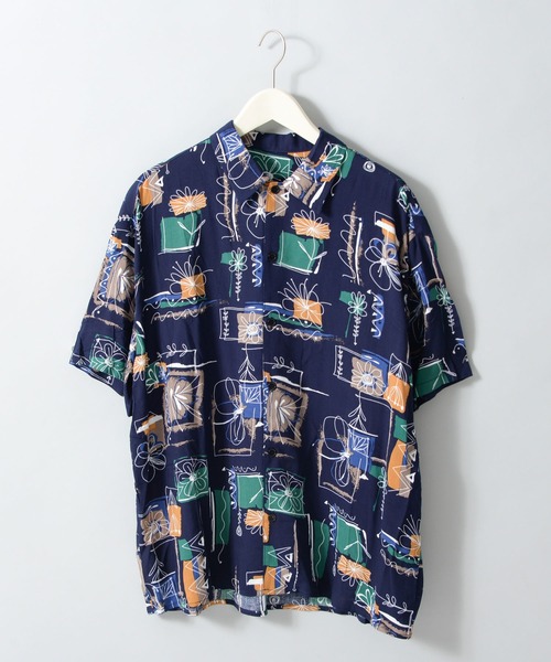 Revo. フラワーアートパターン レーヨンSSシャツ（シャツ/ブラウス）｜Revo.（レボ）