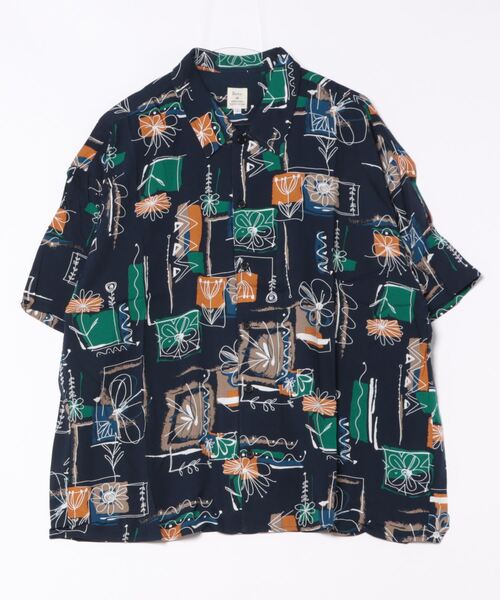 Revo. フラワーアートパターン レーヨンSSシャツ（シャツ/ブラウス）｜Revo.（レボ）