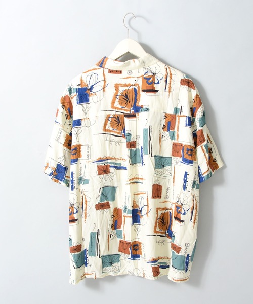 Revo. フラワーアートパターン レーヨンSSシャツ（シャツ/ブラウス）｜Revo.（レボ）