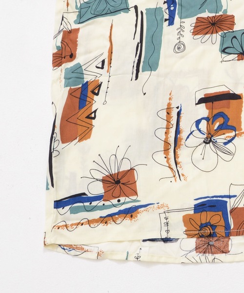 Revo. フラワーアートパターン レーヨンSSシャツ（シャツ/ブラウス）｜Revo.（レボ）