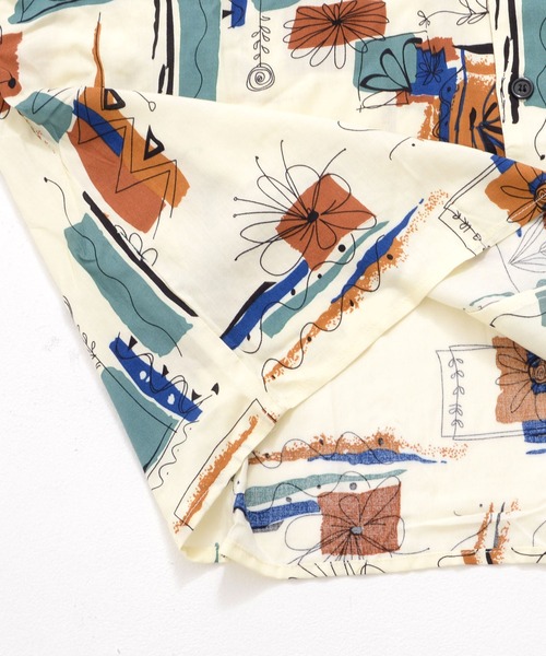 Revo. フラワーアートパターン レーヨンSSシャツ（シャツ/ブラウス）｜Revo.（レボ）