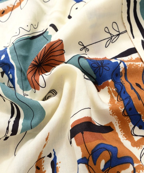 Revo. フラワーアートパターン レーヨンSSシャツ（シャツ/ブラウス）｜Revo.（レボ）