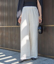 レースイージーワイドパンツ