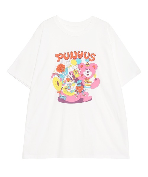 PUNYUS（プニュズ）の「10thフレンズビッグＴシャツ（Tシャツ/カットソー・レディース・サックスブルー/ホワイト/グリーン・3/4）」の16枚目の写真