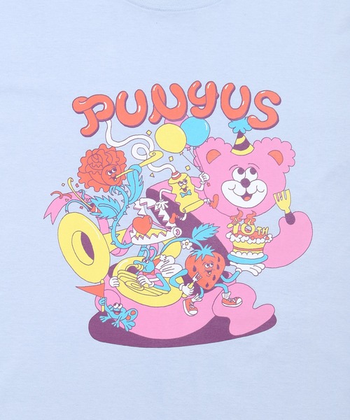 PUNYUS（プニュズ）の「10thフレンズビッグＴシャツ（Tシャツ/カットソー・レディース・サックスブルー/ホワイト/グリーン・3/4）」の21枚目の写真