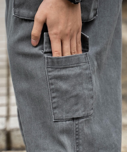 WEGO（ウィゴー）の「WEGO/マルチポケットワイドカーゴパンツ（カーゴパンツ・メンズ・スミクロ/ナチュラル/ブラウン・LARGE/MEDIUM）」の9枚目の写真