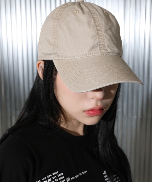 FOLLOWIN（フォロウィン）の「[UNISEX][小頭フィット][オールシーズン可能]パステル ピグメント ビンテージ ウォッシング 無地 ボールキャップ（キャップ・レディース・カーキ/グレー/チャコール/ベージュ/パープル/レッド・ONE SIZE）」の22枚目の写真