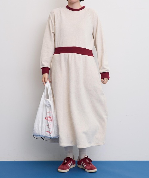 I am I in fact...（アイアムアイインファクト）の「●SWEAT RIB flare Onepiece（ワンピース・レディース・オフホワイト/グレー/ブラック・FREE）」の9枚目の写真