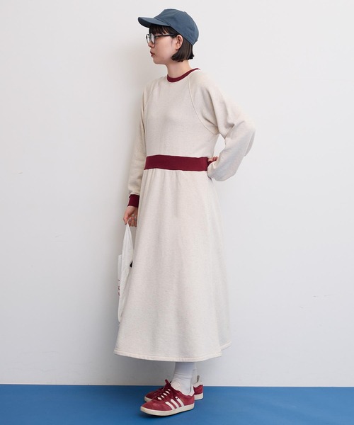 I am I in fact...（アイアムアイインファクト）の「●SWEAT RIB flare Onepiece（ワンピース・レディース・オフホワイト/グレー/ブラック・FREE）」の10枚目の写真