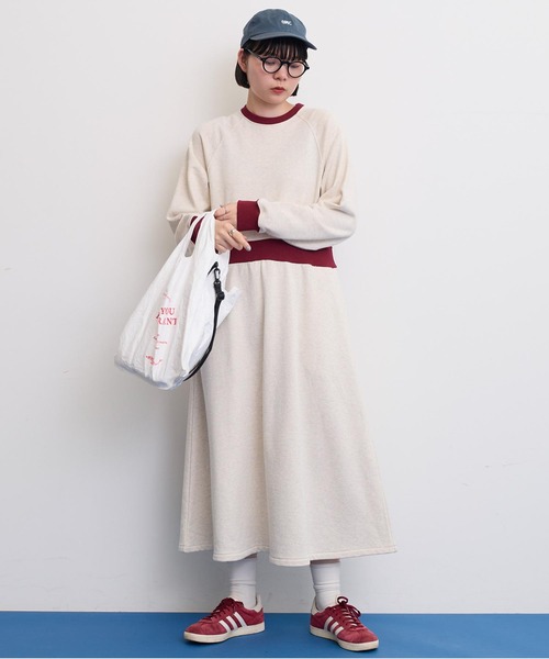 I am I in fact...（アイアムアイインファクト）の「●SWEAT RIB flare Onepiece（ワンピース・レディース・オフホワイト/グレー/ブラック・FREE）」の13枚目の写真