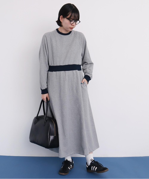 I am I in fact...（アイアムアイインファクト）の「●SWEAT RIB flare Onepiece（ワンピース・レディース・オフホワイト/グレー/ブラック・FREE）」の15枚目の写真