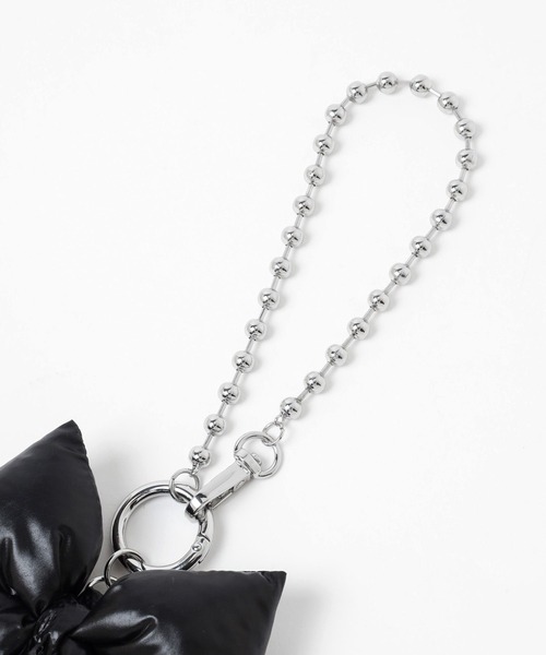 LOWRYS FARM(ローリーズファーム)の「BIGリボンパファーチャーム 127301(キーホルダー・レディース・ブラック/シルバー/ブラック系その他・FREE)」の9枚目の写真