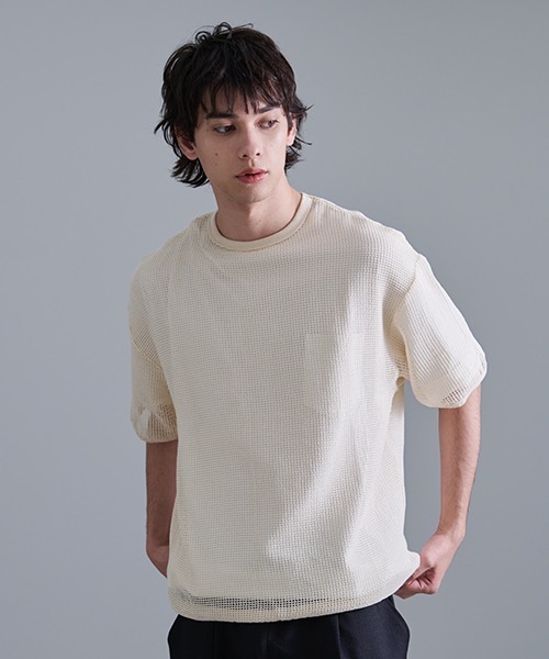 セール】Revo. コットンメッシュ SS Tee（Tシャツ/カットソー