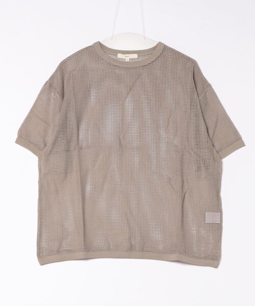 Revo.(レボ)の「Revo. コットンメッシュ SS Tee(Tシャツ/カットソー・メンズ・グレー/カーキ/ナチュラル/ブルー/ブラック・2/1)」の18枚目の写真