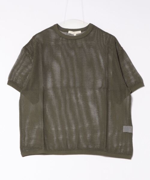 Revo.(レボ)の「Revo. コットンメッシュ SS Tee(Tシャツ/カットソー・メンズ・グレー/カーキ/ナチュラル/ブルー/ブラック・2/1)」の20枚目の写真