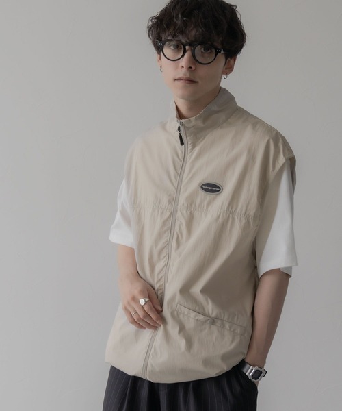 Ridingmania（ライディングマニア）の「【Raidingmania/ライディングマニア】ナイロンウォームアップ/ミリタリーベスト（ベスト・メンズ・オフホワイト/ブラック・LARGE/MEDIUM）」の6枚目の写真