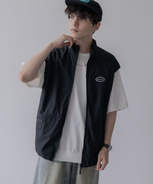 Ridingmania（ライディングマニア）の「【Raidingmania/ライディングマニア】ナイロンウォームアップ/ミリタリーベスト（ベスト・メンズ・オフホワイト/ブラック・LARGE/MEDIUM）」の21枚目の写真