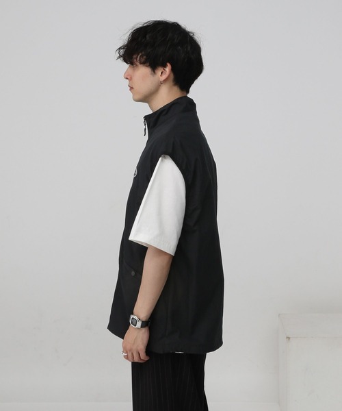 Ridingmania（ライディングマニア）の「【Raidingmania/ライディングマニア】ナイロンウォームアップ/ミリタリーベスト（ベスト・メンズ・オフホワイト/ブラック・LARGE/MEDIUM）」の20枚目の写真