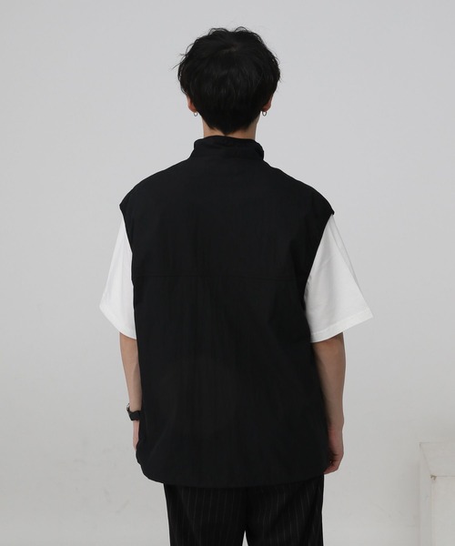 Ridingmania（ライディングマニア）の「【Raidingmania/ライディングマニア】ナイロンウォームアップ/ミリタリーベスト（ベスト・メンズ・オフホワイト/ブラック・LARGE/MEDIUM）」の19枚目の写真