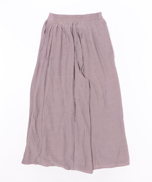 aimoha(アイモハ)の「薄手タックワイドパンツ(その他パンツ・レディース・パープル/グリーン/ベージュ・MEDIUM/LARGE)」の4枚目の写真