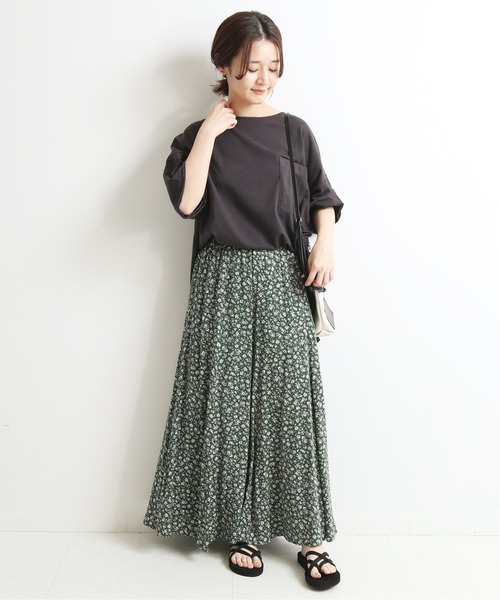 SLOBE IENA(スローブイエナ)の「フレアスカート(スカート・レディース・グリーン・38)」の3枚目の写真