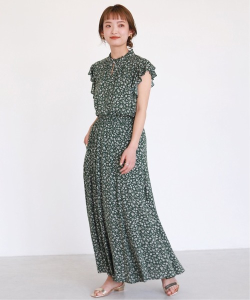 SLOBE IENA(スローブイエナ)の「フレアスカート(スカート・レディース・グリーン・38)」の4枚目の写真