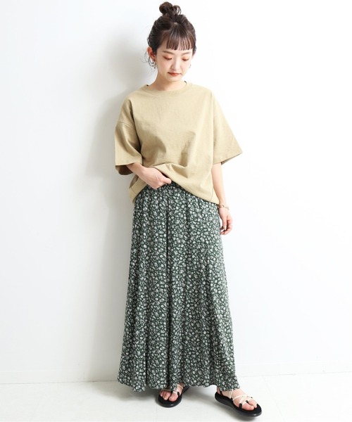 SLOBE IENA(スローブイエナ)の「フレアスカート(スカート・レディース・グリーン・38)」の6枚目の写真