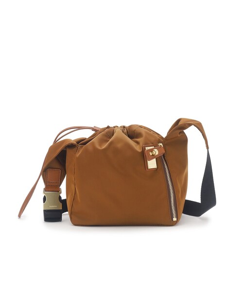 ORSETTO（オルセット）の「ORSETTO（オルセット）【別注カラーあり】METALLO／ナイロントートバッグ（ショルダーバッグ・レディース・ブラウン系/ブラック・00）」の11枚目の写真