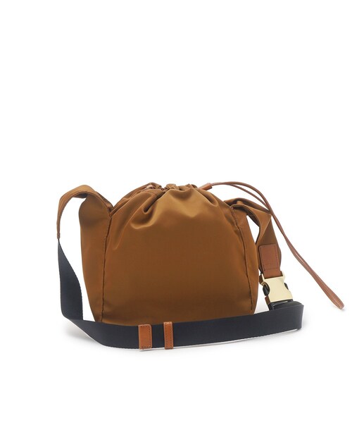 ORSETTO（オルセット）の「ORSETTO（オルセット）【別注カラーあり】METALLO／ナイロントートバッグ（ショルダーバッグ・レディース・ブラウン系/ブラック・00）」の9枚目の写真