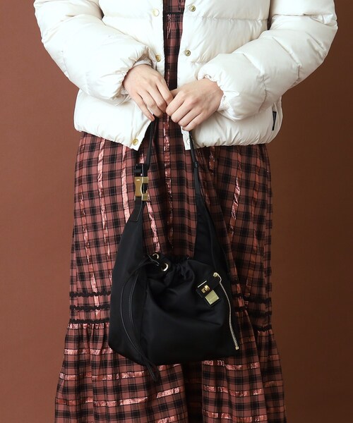 ORSETTO（オルセット）の「ORSETTO（オルセット）【別注カラーあり】METALLO／ナイロントートバッグ（ショルダーバッグ・レディース・ブラウン系/ブラック・00）」の14枚目の写真