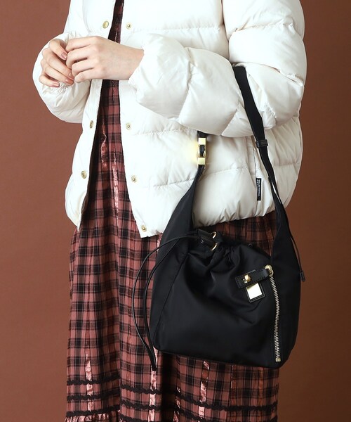 ORSETTO（オルセット）の「ORSETTO（オルセット）【別注カラーあり】METALLO／ナイロントートバッグ（ショルダーバッグ・レディース・ブラウン系/ブラック・00）」の13枚目の写真