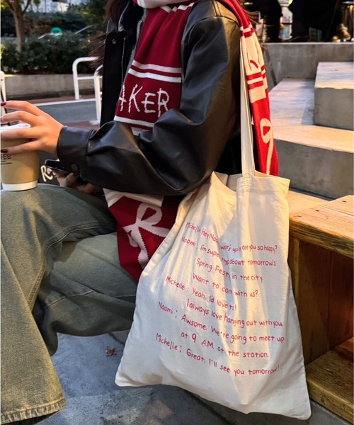 FOREVER 21(フォーエバー トゥエンティーワン)の「【2025SS】アソートロゴトート(トートバッグ・レディース・イエロー/ブルー/オフホワイト/ピンク/レッド/ダークブラウン/ネイビー/ブルー系その他/オレンジ/グリーン/アイボリー/ピンク系その他/ブルー系その他2/ライトピンク/カーキ/ホワイト・FREE)」の20枚目の写真