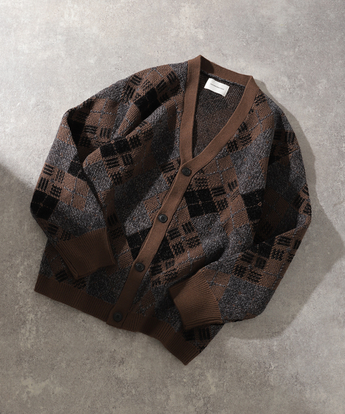 【セール】CRH MALL ジャガードカーディガン（カーディガン/ボレロ）｜B.C STOCK（ベーセーストック）