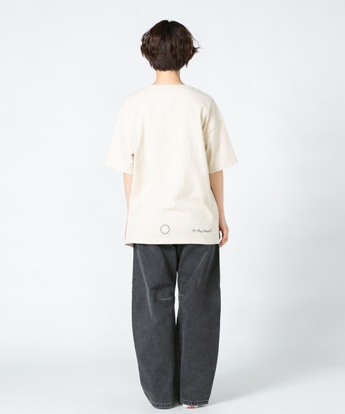 LB/S (エルビーエス)の「【Hi Hey Hoooo/ハイヘイホー】くま さめ顔どんTシャツ アニマルシリーズ(Tシャツ/カットソー・レディース・ベージュ/サックスブルー・FREE)」の18枚目の写真