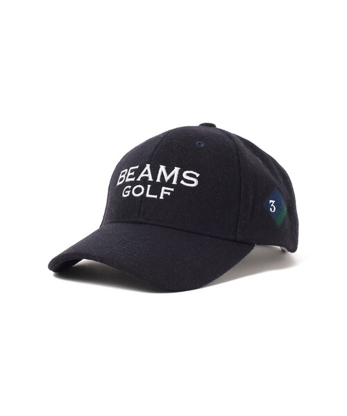BEAMS GOLF(ビームスゴルフ)の「スフィダンテ ウール キャップ(キャップ・メンズ・ネイビー/ライトブラウン/グレー・ONE SIZE)」の3枚目の写真