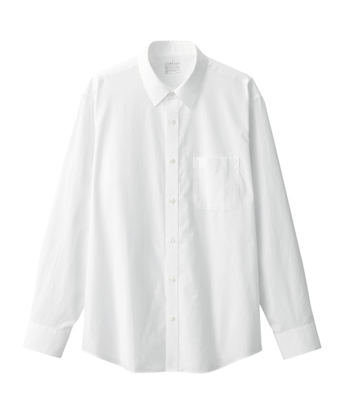 未使用　洗いざらしブロード長袖シャツ 無印良品紳士洗いざらしブロード長袖シャツ - メルカリ