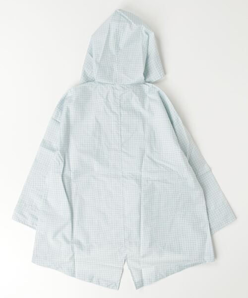392 plusm（サンキューニプリュスエム）の「392plusm　サンキューニ プリュス エム:check kids coat　チェック　こども用 キッズ レインコート（レインコート/ポンチョ・キッズ・ベージュ/イエロー/ダークグリーン/ライトブルー・FREE）」の14枚目の写真