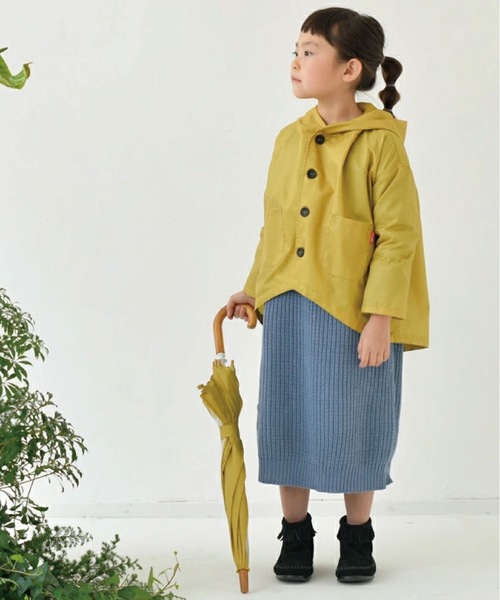 392 plusm（サンキューニプリュスエム）の「392plusm　サンキューニ プリュス エム:check kids coat　チェック　こども用 キッズ レインコート（レインコート/ポンチョ・キッズ・ベージュ/イエロー/ダークグリーン/ライトブルー・FREE）」の11枚目の写真