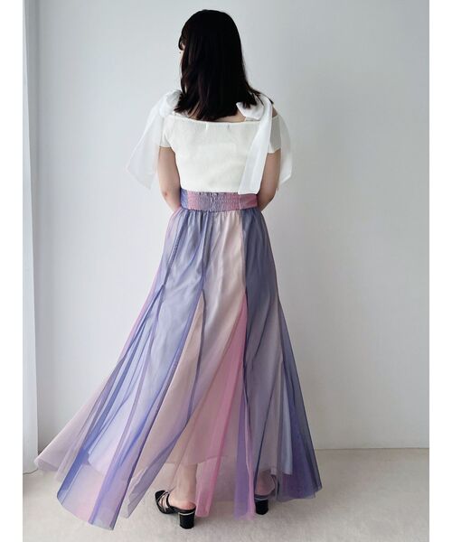 MERCURYDUO(マーキュリーデュオ)の「グラデーションチュールボリュームスカート(スカート・レディース・パープル/ブラウン/その他1・SMALL/MEDIUM)」の14枚目の写真