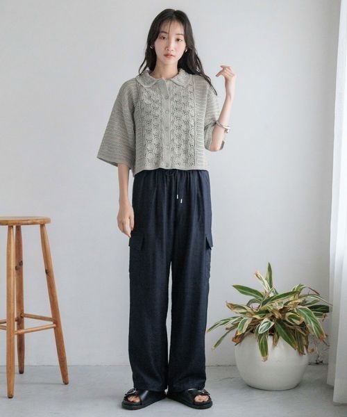 pomponページ LOWRYS FARM（ローリーズファーム）の「レーシーポロニット5S