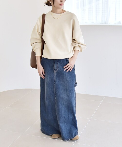 quaranciel:〈洗濯機可能〉ポンチ ベーシック コンパクト スウェット