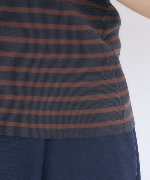 KATHARINE ROSS（キャサリンロス）の「【KATHARINE ROSS】ボーダースクエアニットタンクトップ（タンクトップ・レディース・チャコールグレー・MEDIUM）」の18枚目の写真