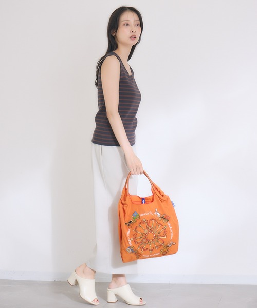 KATHARINE ROSS（キャサリンロス）の「【KATHARINE ROSS】ボーダースクエアニットタンクトップ（タンクトップ・レディース・チャコールグレー・MEDIUM）」の6枚目の写真