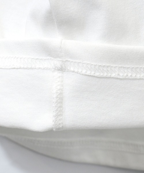 Starting Over（スターティングオーバー）の「oversize sleeve line ringer long sleeve T-shirt/オーバーサイズ 袖ライン ワンポイント ロゴ 刺繍 リンガー ロングスリーブTシャツ（Tシャツ/カットソー・メンズ・ブラック系その他/ブラック/ホワイト/ホワイト系その他・S/M/L/XL）」の12枚目の写真