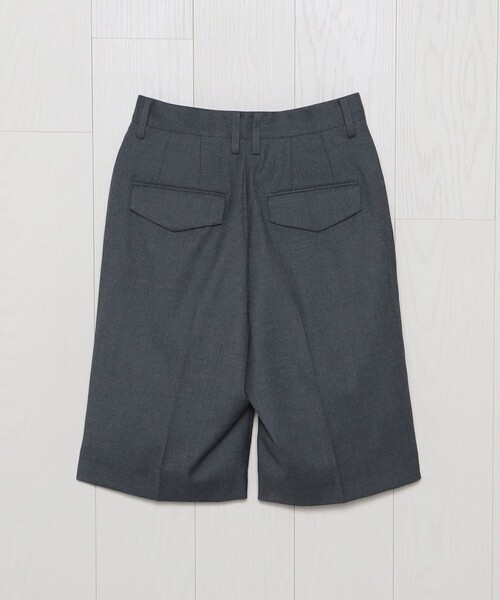 H beauty&youth ハーフパンツ ブラック セール】＜H＞13oz デニムタックハーフパンツ（デニムパンツ