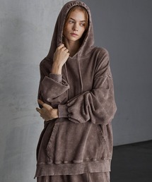 SERACE | 【SERACE】Heavy weight vintage design pigment damage hoodie / ヘビーウェイトヴィンテージデザインピグメントダメージパーカー(パーカー)