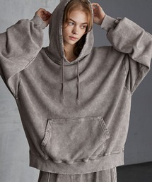 SERACE | 【SERACE】Heavy weight vintage design pigment damage hoodie / ヘビーウェイトヴィンテージデザインピグメントダメージパーカー(パーカー)