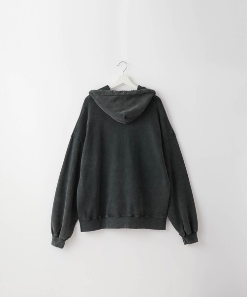 贈り物 design vintage weight SERACE】Heavy pigment hoodie damage トップス