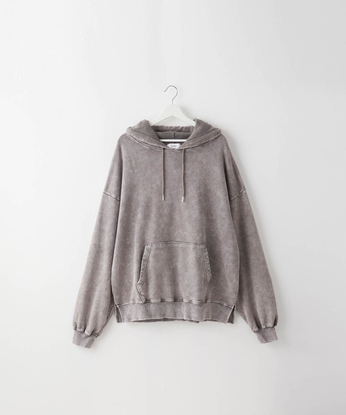 【SERACE】Heavy weight vintage design pigment damage hoodie / ヘビーウェイトヴィンテージデザインピグメントダメージパーカー（パーカー）｜SERACE（セラス）